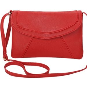 Vintage Faux-Leather Cross-Body Bag